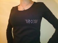 Strasszos női hosszú ujjú 